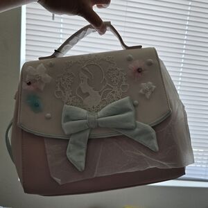 Elegant Pink and White Women's Bag